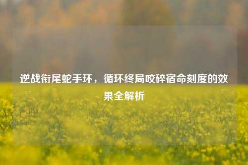逆战衔尾蛇手环,循环终局咬碎宿命刻度的效果全解析
