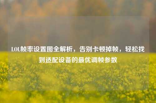 LOL帧率设置图全解析,告别卡顿掉帧,轻松找到适配设备的最优调帧参数