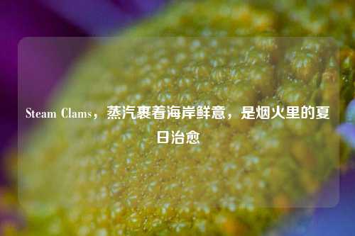 Steam Clams,蒸汽裹着海岸鲜意,是烟火里的夏日治愈